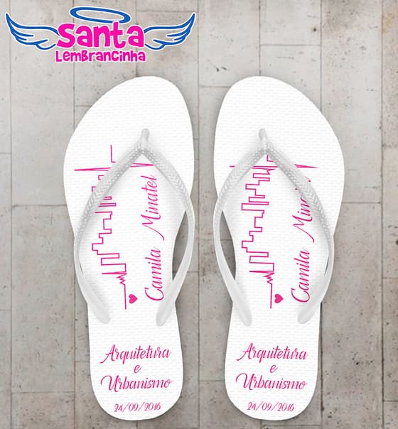 Chinelo Personalizado Formatura Arquitetura - COD 3000