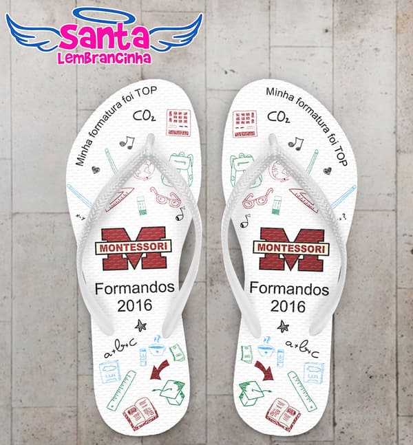Chinelo Formandos Terceirão Personalizado - COD 2966