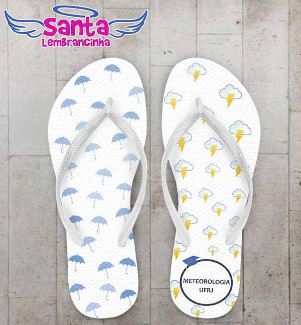 Chinelo Formatura Meteorologia, Personalizado - COD 2306