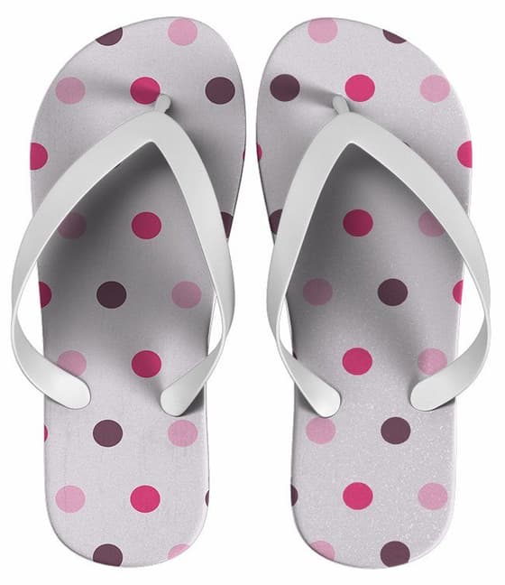 Chinelo Feminino Bolinha Personalizado - COD 1377