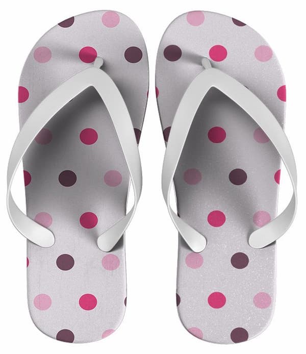 Chinelo Feminino Bolinha Personalizado - COD 1377
