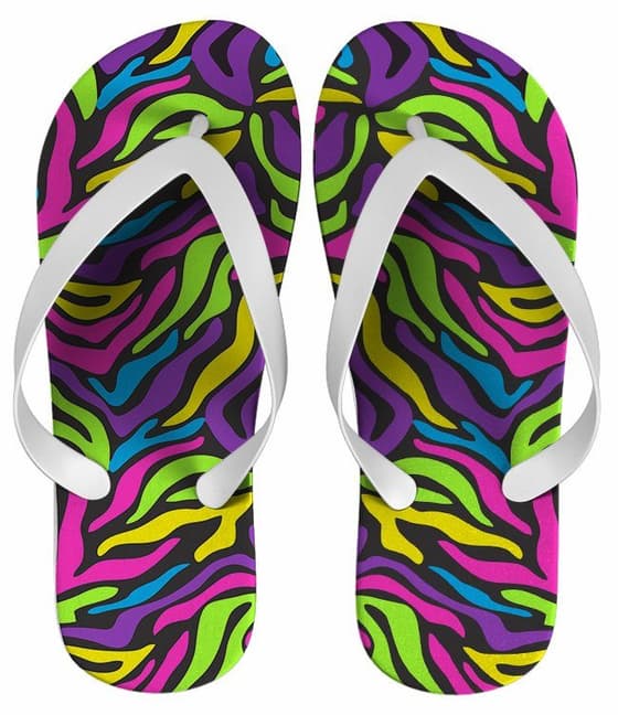 Chinelo Personalizado Estampado Colorido - COD 1389