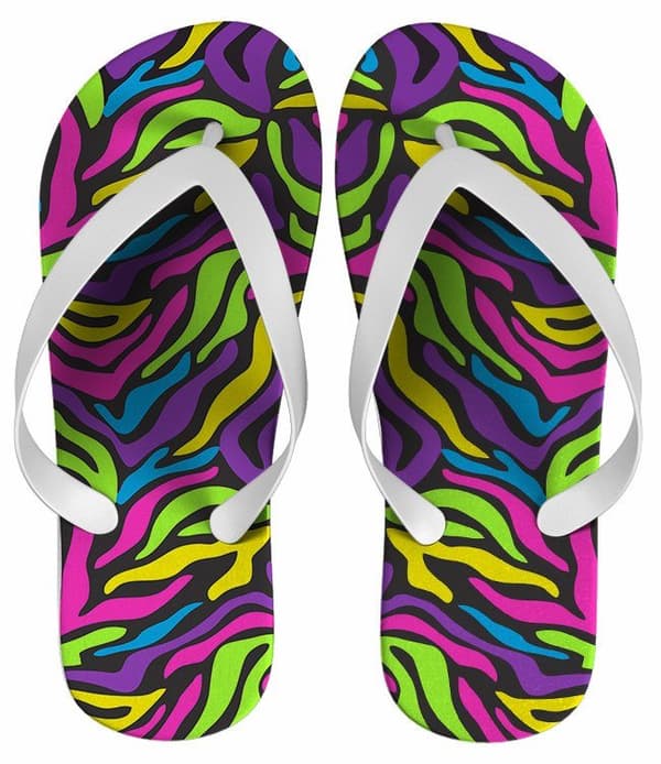 Chinelo Personalizado Estampado Colorido - COD 1389