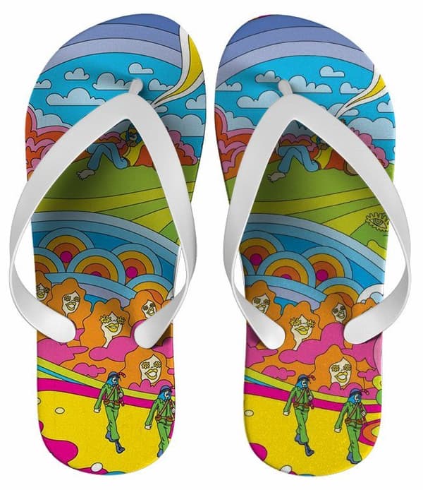 Chinelo Personalizado Estampa Floral Colorido - COD 1390