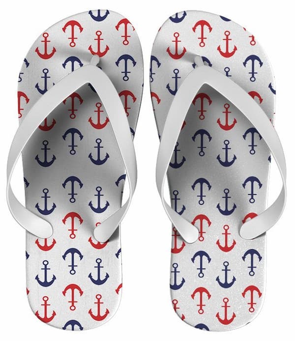 Chinelo Personalizado Estampado Navy - COD 1393