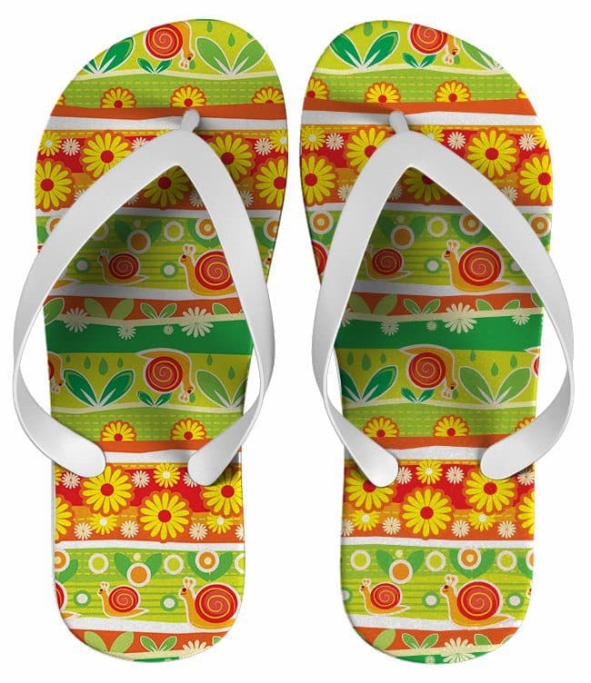 Chinelo Estampa Feminina Flora, Personalizado - COD 1400