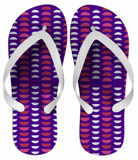 Chinelo Estampa Feminina Meia Lua, Personalizado - COD 1379