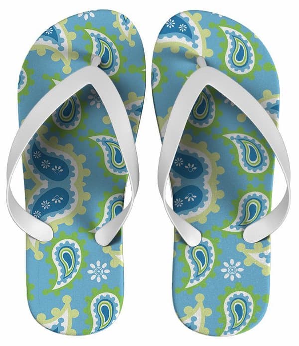 Chinelo Personalizado Estampa Floral - COD 1382