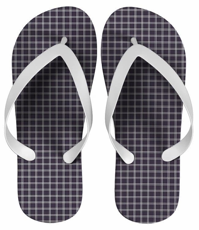 Chinelo Personalizado Estampado Xadrez - COD 1388