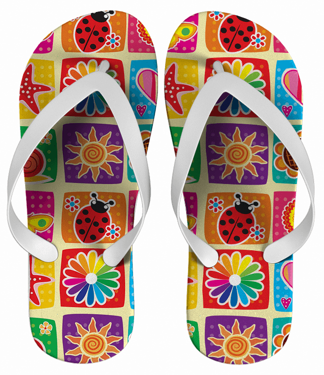 Chinelo Personalizado Estampa Geométrica Variadas - COD 1397