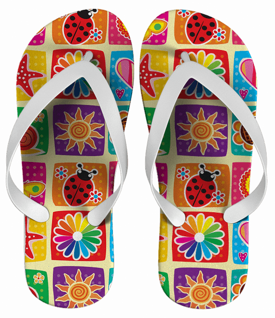 Chinelo Personalizado Estampa Geométrica Variadas - COD 1397