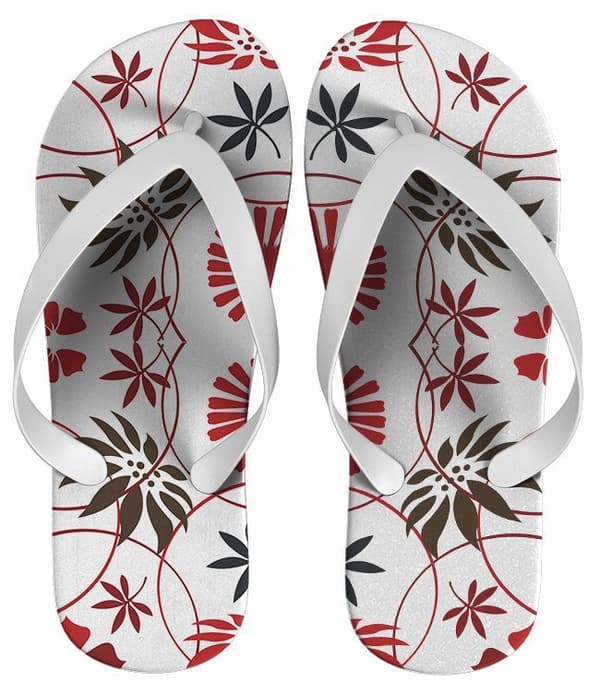 Chinelo Feminino Estampado Floral - COD 1423