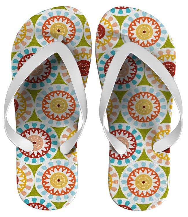 Chinelo Feminino Estampa Floral - COD 1427
