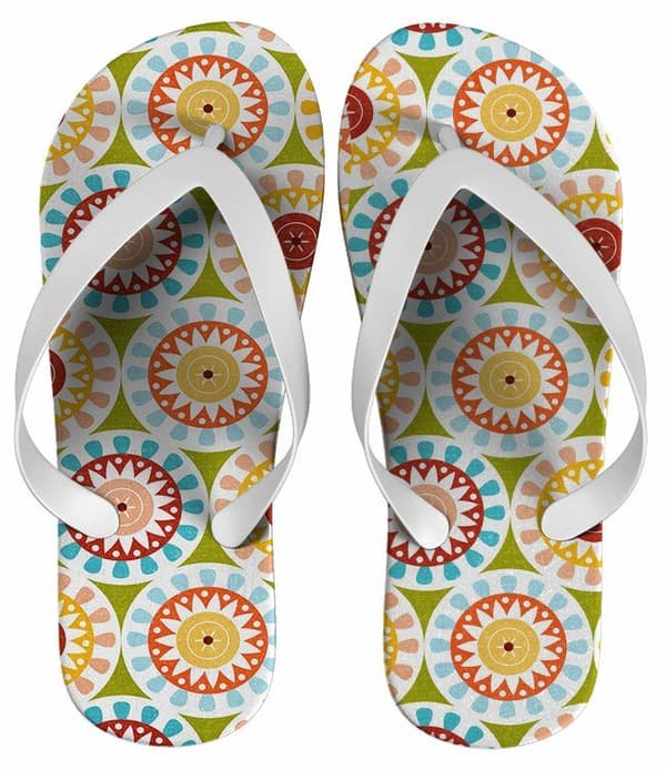 Chinelo Feminino Estampa Floral - COD 1427