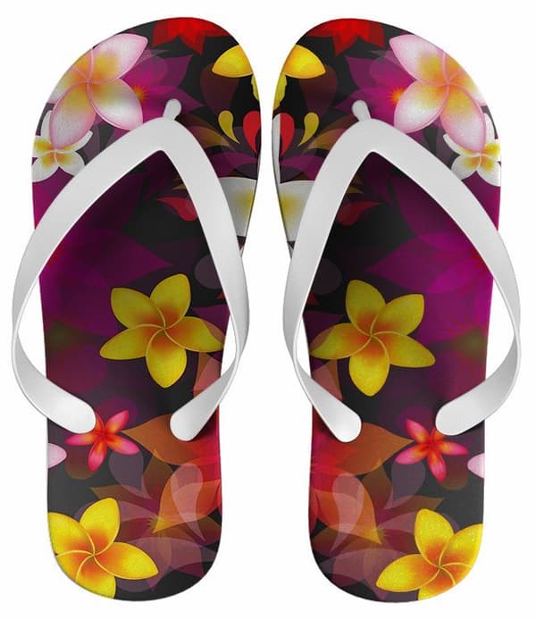 Chinelo Personalizado Estampado Flores do Oriente - COD 1432
