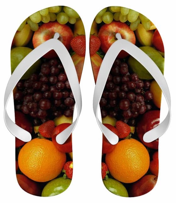 Chinelo Personalizado Estampa Salada de Fruta - COD 1438