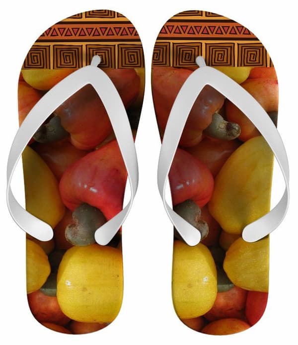 Chinelo Personalizado Estampa de Fruta Caju - COD 1440
