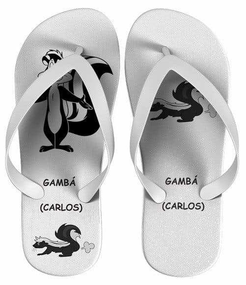 Chinelo Infantil Personalizado, Gambá - COD 2218