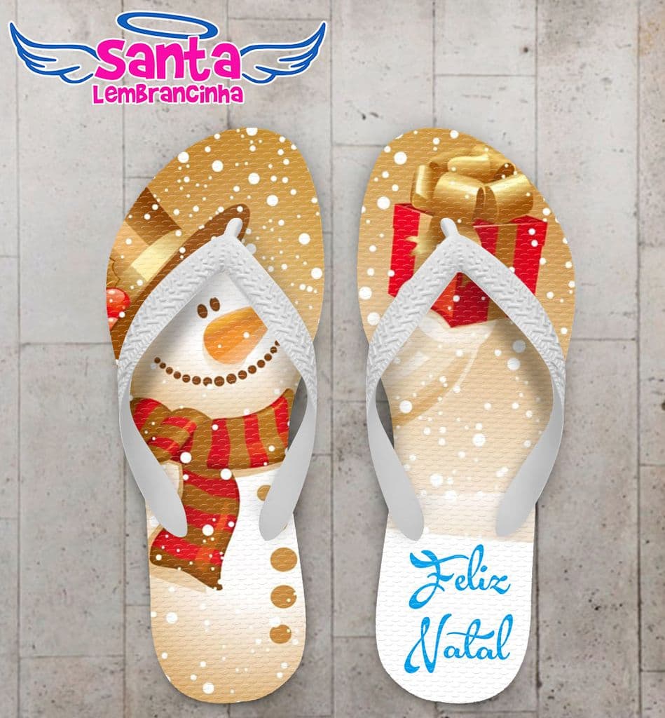 Chinelo Personalizado Natal - COD 1506