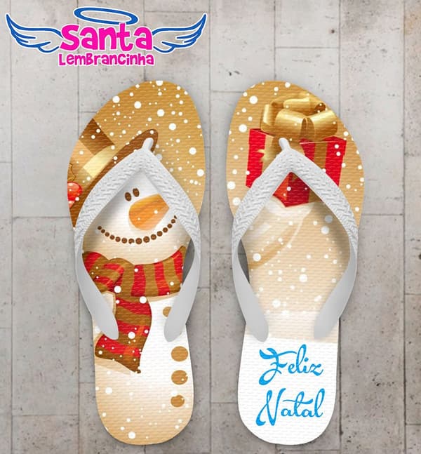 Chinelo Personalizado Natal - COD 1506