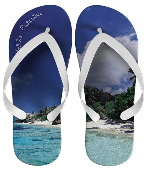 Chinelo Paisagem Personalizado, Mar - COD 2226