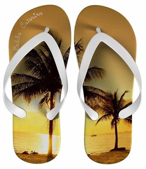 Chinelo Paisagem Personalizado, Palmeiras - COD 2227