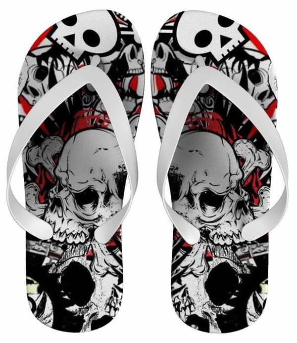 Chinelo Caveira Personalizado - COD 1468