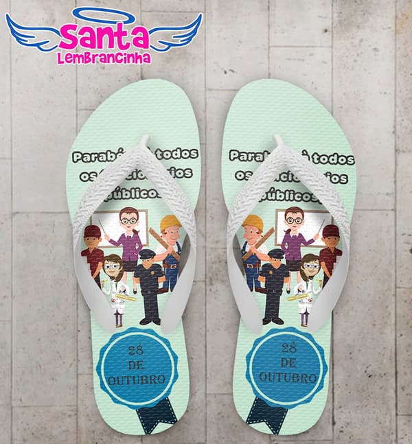 Chinelo Dia do Funcionário Público Personalizado, Engenheiro - COD 2944