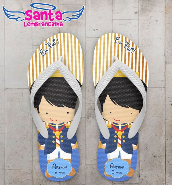 Chinelo Infantil Principe Personalizado - COD 2838