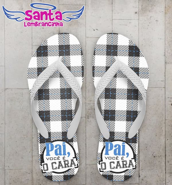 Chinelo Dia dos Pais Personalizado, Papai - COD 2043