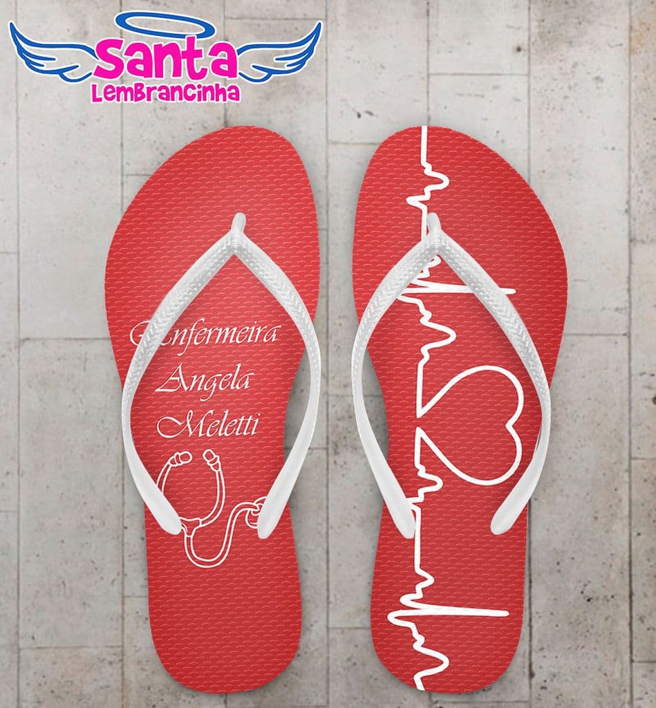Chinelo Formatura Enfermagem Personalizado - COD 2764