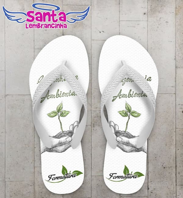 Chinelo Personalizado Formatura Engenharia Ambiental - COD 2508