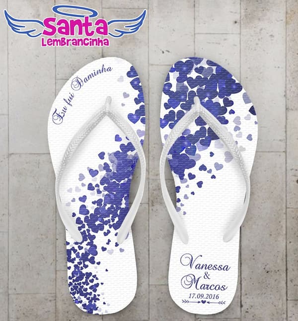 Chinelo Casamento Personalizado, Daminha - COD 2561