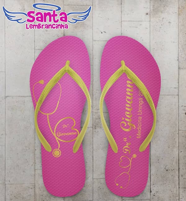 Chinelo Formatura Medicina Personalizado - COD 2371