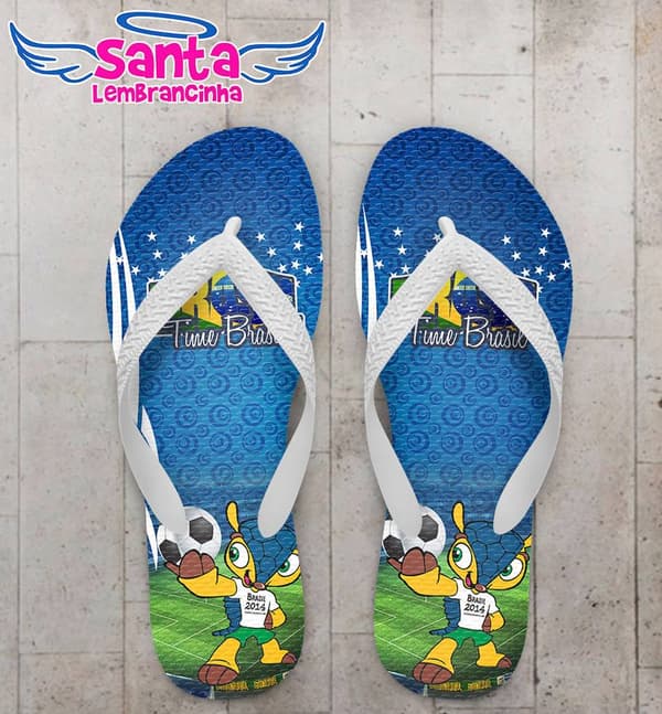 Chinelo Fuleco Brasil Personalizado - COD 2745