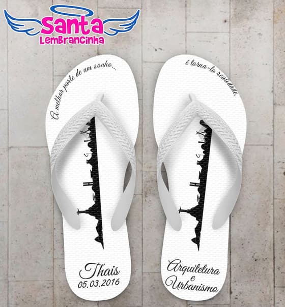 Chinelo Arquitetura Formatura, Personalizado - COD 2678