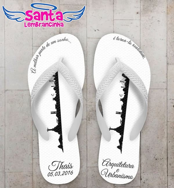 Chinelo Arquitetura Formatura, Personalizado - COD 2678