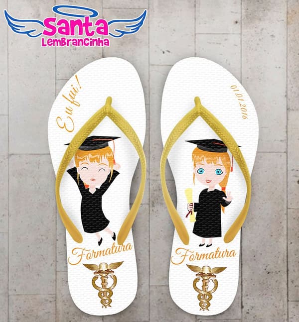 Chinelo Formatura Ciências Contábeis Personalizado - COD 1154