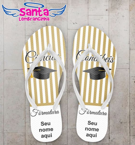 Chinelo Formatura Ciências Contábeis Personalizado - COD 1151