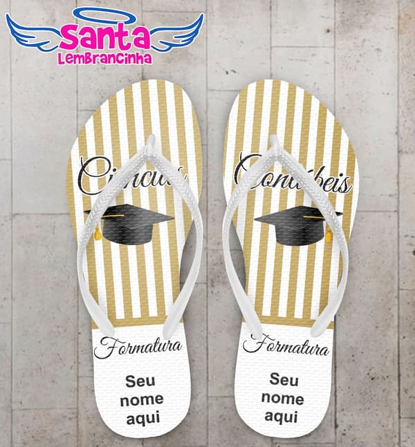 Chinelo Formatura Ciências Contábeis Personalizado - COD 1151