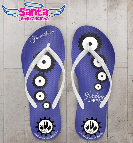 Chinelo Engenharia de Produção, Personalizado - COD 2026