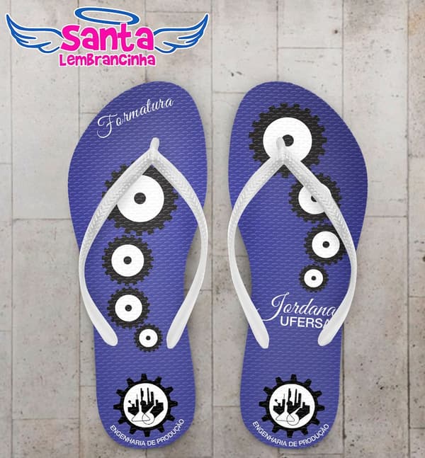 Chinelo Engenharia de Produção, Personalizado - COD 2026