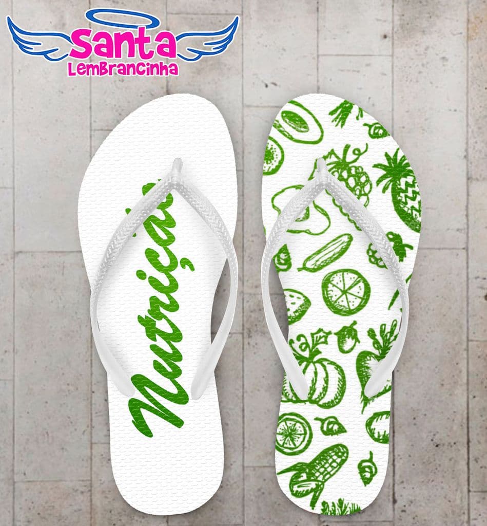 Chinelo Formatura Nutrição Personalizado - COD 1778