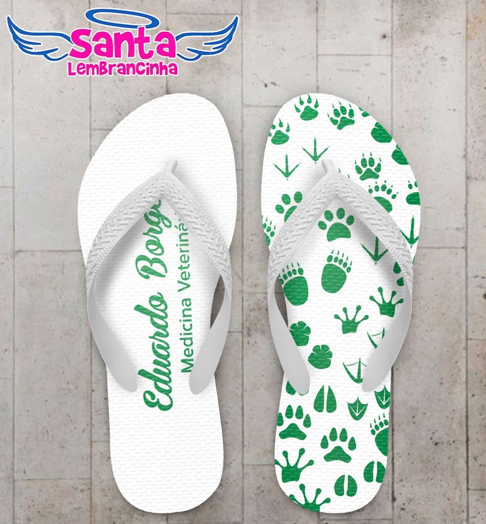 Chinelo Personalizado Formatura Medicina Veterinária - COD 1944