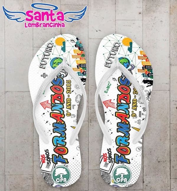Chinelo Formandos Personalizado - COD 1600