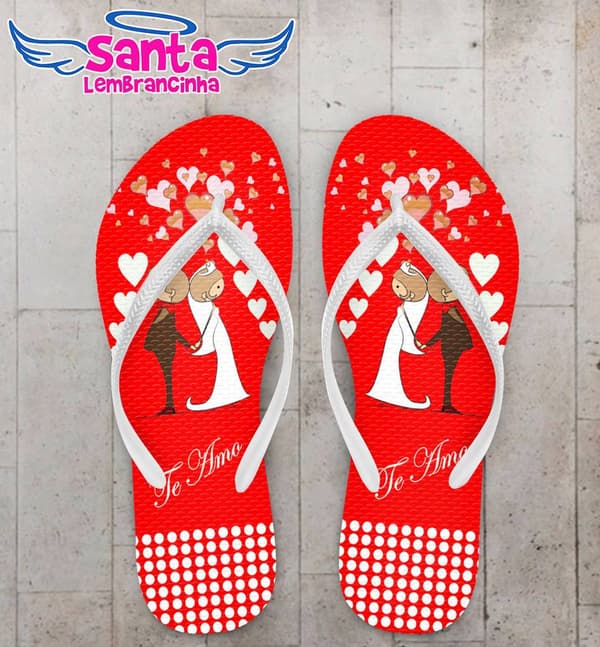 Chinelo Casamento Personalizado - COD 1051