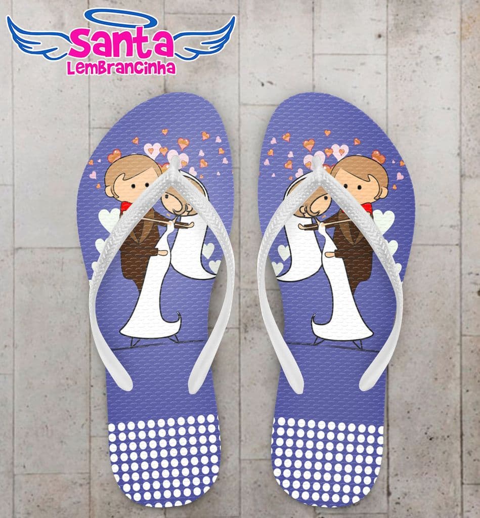 Chinelo Casamento Personalizado - COD 1043