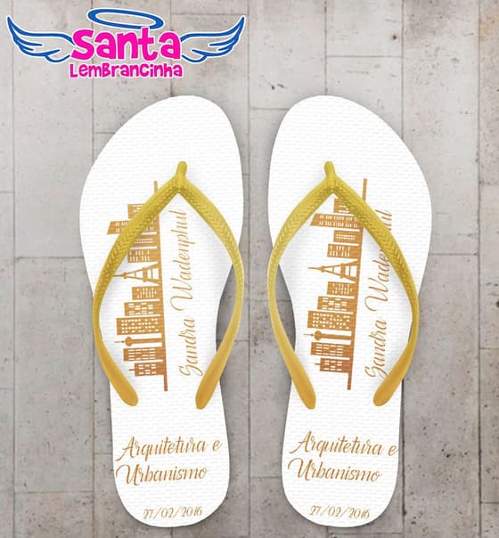 Chinelo Personalizado Formatura Arquitetura - COD 2677