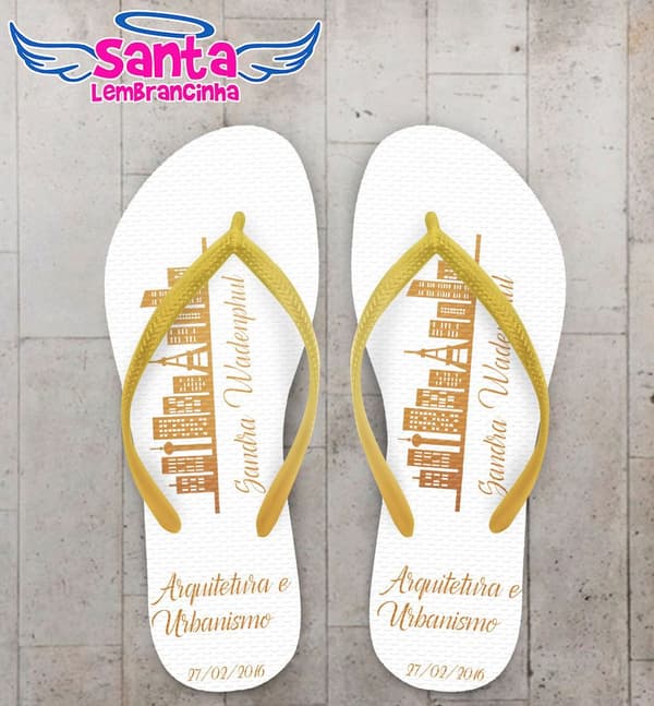 Chinelo Personalizado Formatura Arquitetura - COD 2677