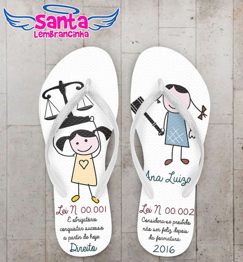 Chinelo Advogada, Formatura Direito Personalizado - COD 2681
